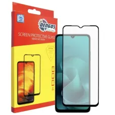 Скло захисне Dengos Full Glue Motorola G06 Black (TGFG-420)