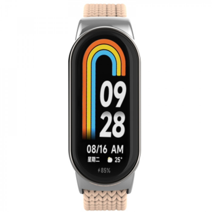 Ремінець до фітнес браслета Armorstandart Braided Solo Loop для Xiaomi Smart Band 10/9/8 Pink Sand (ARM86883)