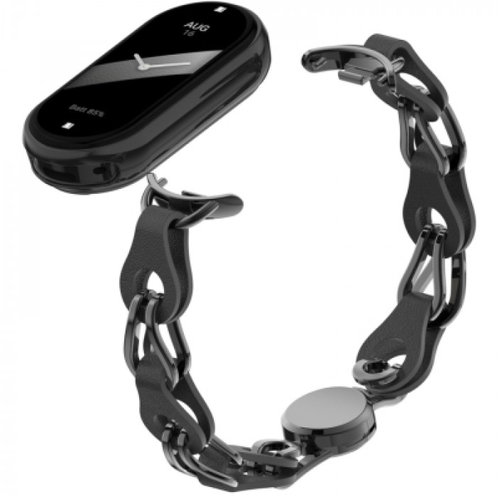 Ремінець до фітнес браслета Armorstandart Chain Wristband для Xiaomi Smart Band 10/9/8 Black (ARM86887)