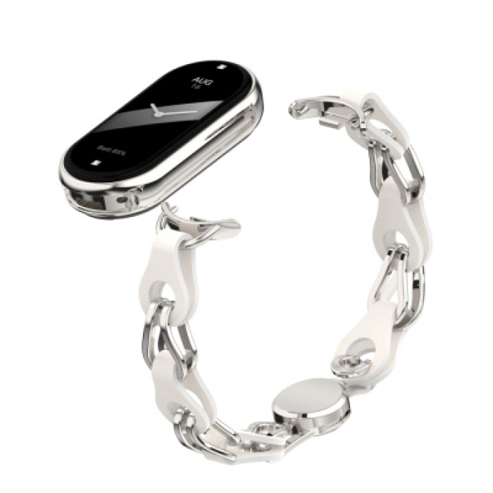 Ремінець до фітнес браслета Armorstandart Chain Wristband для Xiaomi Smart Band 10/9/8 Silver (ARM86889)