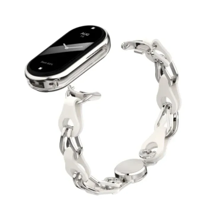 Ремінець до фітнес браслета Armorstandart Chain Wristband для Xiaomi Smart Band 10/9/8 Silver (ARM86889)