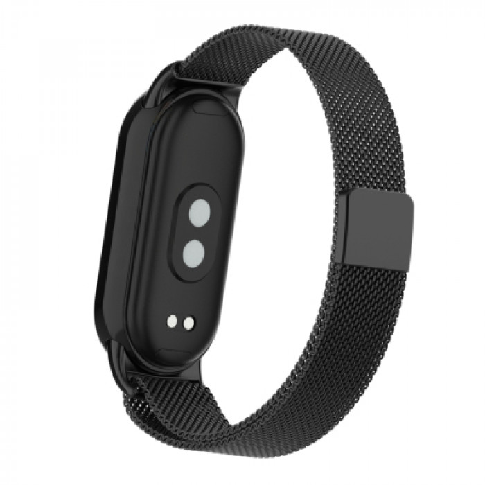 Ремінець до фітнес браслета Armorstandart Milanese Magnetic для Xiaomi Smart Band 10/9/8 Black (ARM86890)