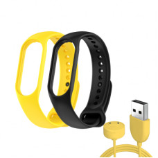Ремінець до фітнес браслета Armorstandart комплект 3шт Xiaomi Mi Band 7/6/5 New Style Yellow (ARM77040)