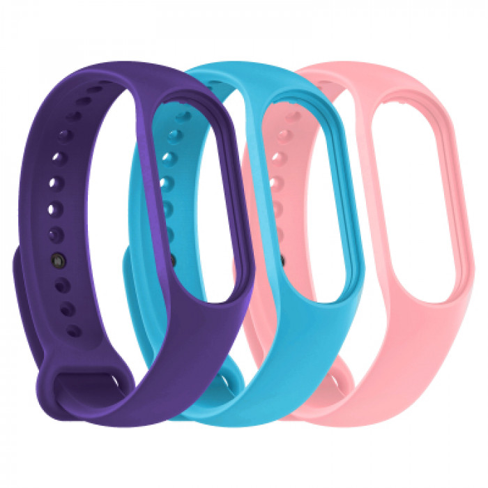Ремінець до фітнес браслета Armorstandart комплект 3шт Xiaomi Mi Band 4/3 Crush (ARM87028)