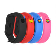 Ремінець до фітнес браслета Armorstandart комплект 4шт Xiaomi Mi Band 4/3 Superhero Edition 2 (ARM77063)