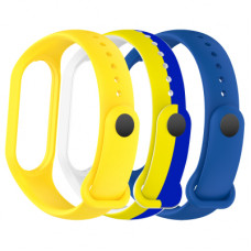 Ремінець до фітнес браслета Armorstandart комплект 3шт Xiaomi Mi Band 4/3 Ukraine (ARM87025)