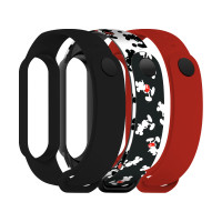Ремешок для фитнес браслета Armorstandart комплект 3шт Xiaomi Mi Band 7/6/5Cartoon Mickey Siluet (ARM77043)