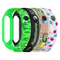 Ремешок для фитнес браслета Armorstandart комплект 4шт Xiaomi Mi Band 7/6/5 RM New (ARM77067)