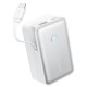 Батарея універсальна Anker 10000mAh Nano 45W, Built-In USB-C Cable, White (A1638H21)
