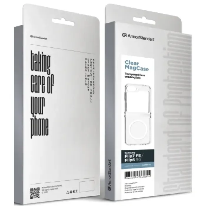 Чохол до мобільного телефона Armorstandart Clear MagCase Samsung Flip7 FE / Flip6 5G Transparent (ARM88136)