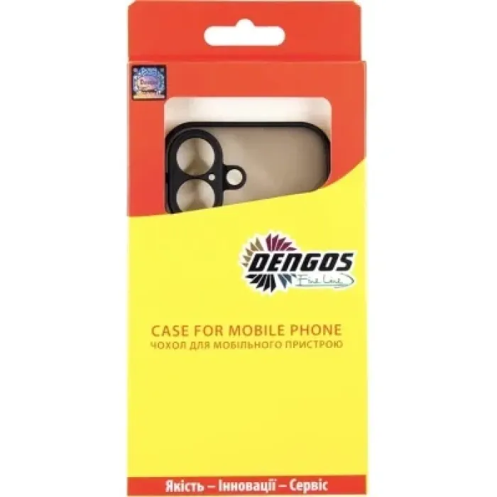 Чохол до мобільного телефона Dengos Matte iPhone 17 Black (DG-TPU-MATT-170)