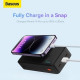 Батарея універсальна Baseus Airpow 30000mAh 20W PD/3.0, QC/3.0, black (PPQD090101)