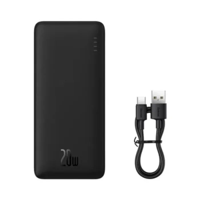 Батарея універсальна Baseus Airpow 30000mAh 20W PD/3.0, QC/3.0, black (PPQD090101)