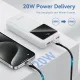 Батарея універсальна Vention 20000 mAh 22.5W Black LED Display Type (FHLB0)
