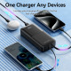 Батарея універсальна Vention 20000 mAh 22.5W with Built-in USB-C and Lightning Cables (FHPB0)