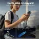Батарея універсальна Vention 20000 mAh 45W Mini with Built-in USB-C Cable Gray (FHGH0)