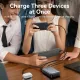 Батарея універсальна Vention 20000 mAh 45W Mini with Built-in USB-C Cable Gray (FHGH0)