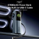 Батарея універсальна Vention 27000 mAh 200W Gray TFT Display Type (FKGH0)