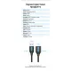 Дата кабель USB 3.0 AM/AF 3.0m black Vention (CBHBI)