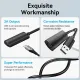 Дата кабель USB 2.0 AM/AF 15.0m Active black Vention (CBKBN)