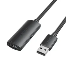 Дата кабель USB 2.0 AM/AF 25.0m Active black Vention (CBKBS)