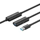 Дата кабель USB 3.0 AM/AF 5.0m Active black Vention (CBMBJ)