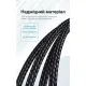 Дата кабель USB 2.0 AM to USB-C 1.5m 3A cotton braided aluminum purple Vention (CODVG)