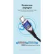 Дата кабель USB 2.0 AM to USB-C 1.5m 3A cotton braided aluminum purple Vention (CODVG)