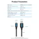 Дата кабель USB 2.0 AM to USB-C 1.5m 3A black Vention (COKBG)