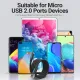 Дата кабель USB 2.0 AM to Micro 5P 1.0m 3A black Vention (COLBF)