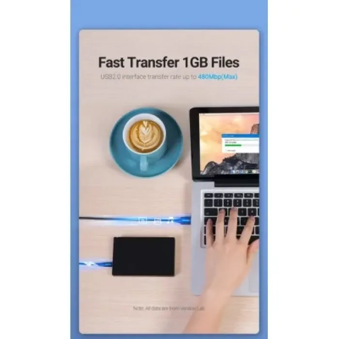 Дата кабель USB 2.0 AM to Mini 5P 2.0m black Vention (COMBH)