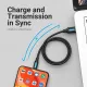 Дата кабель USB 3.0 AM to USB-C 1.5m black Vention (COZBG)