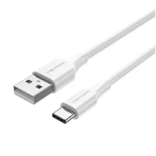 Дата кабель USB 2.0 AM to USB-C 1.0m 3A white Vention (CTHWF)