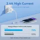 Дата кабель USB 2.0 AM to Lightning 1.0m 2.4A black Vention (LAMBF)