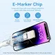 Дата кабель USB 2.0 AM to Lightning 1.0m 2.4A black Vention (LAMBF)