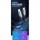Дата кабель USB-C to USB-C 1.0m 5A aluminum gray Vention (TAEHF)