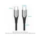 Дата кабель USB-C to USB-C 2.0m 5A aluminum gray Vention (TAEHH)
