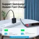 Дата кабель USB 2.0 USB-C to USB-C 1.0m 5A 90° corner aluminum gray Vention (TAKHF)