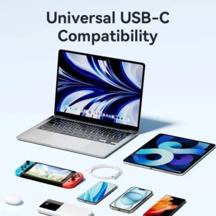 Дата кабель USB-C to USB-C 1.0m 3A black Vention (TRCBF)