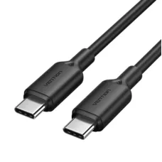 Дата кабель USB-C to USB-C 1.0m 3A black Vention (TRCBF)
