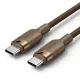 Дата кабель USB-C to USB-C 1.0m 3A aluminum gold Vention (TRDJF)