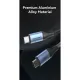 Дата кабель USB-C to USB-C 1.5m 240W aluminum black Vention (TREBG)