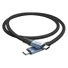 Дата кабель USB-C to USB-C 1.5m 240W aluminum black Vention (TREBG)