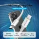 Дата кабель USB-C to Lightning 1.0m 3A white Vention (LAJWF)