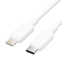 Дата кабель USB-C to Lightning 1.0m 3A white Vention (LAJWF)