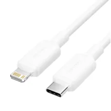 Дата кабель USB-C to Lightning 1.0m 3A white Vention (LAJWF)