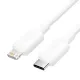 Дата кабель USB-C to Lightning 1.0m 3A white Vention (LAJWF)