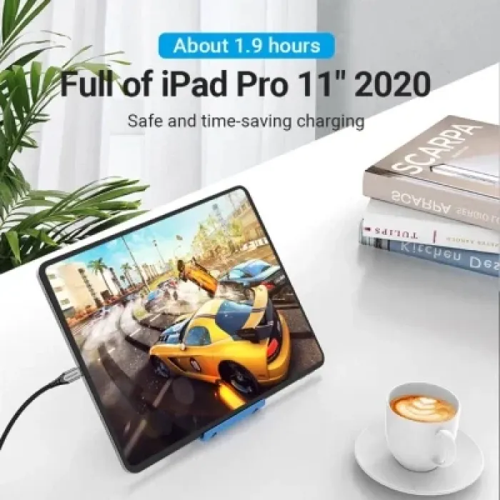 Дата кабель USB-C to USB-C 2.0m aluminum gray Vention (TADHH)