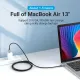 Дата кабель USB-C to USB-C 2.0m aluminum gray Vention (TADHH)