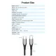 Дата кабель USB-C to USB-C 2.0m aluminum gray Vention (TADHH)